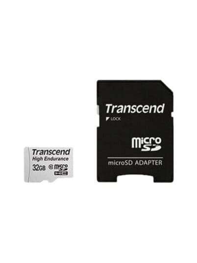 Transcend High Endurance - Flashminnekort (Microsdhc Til Sd-Adapter Inkludert) - 32 Gb - Uhs-I U1 / Class10 - Sdhc