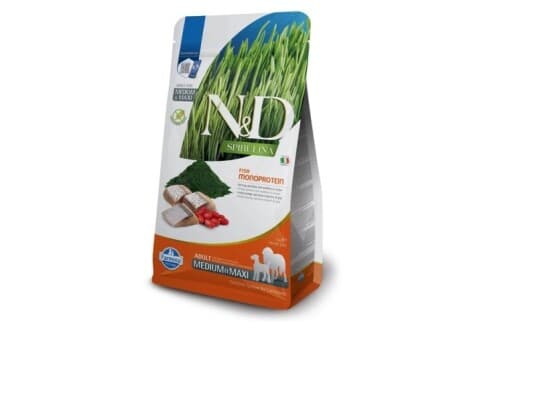 Farmina N&D Spirulina Herring Adult Med/Maxi - Tørfoder Til Hunde -7 Kg