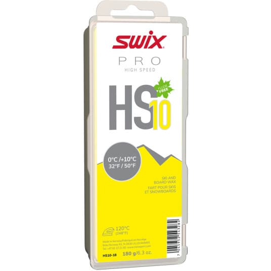 Swix Glider Hs10 Yellow, 0°C/+10°C, 180g 24/25, 23/24, glider