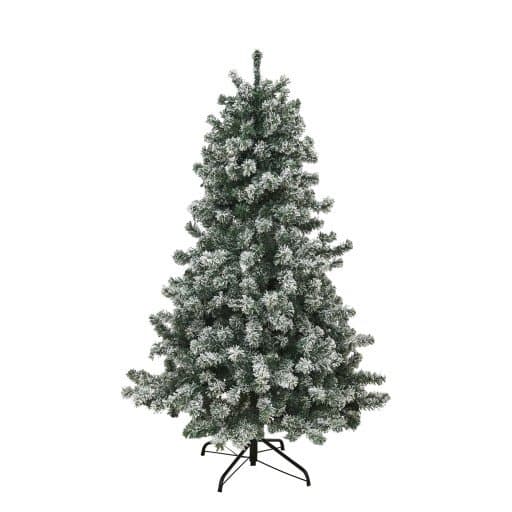 Juletræ Kunstig Pvc "Frost" M/Sne, Klasse B+, 180X118 Cm M/Led Nordic Winter (780-162)