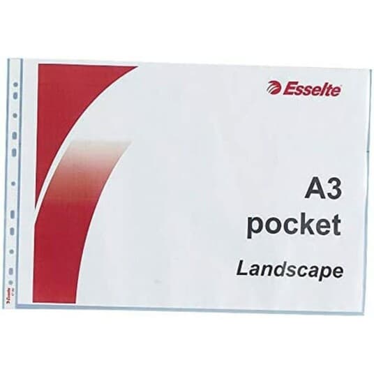 Esselte - Arkbeskytter - For A3 (297 X 420 Mm) - Landskap - Appelsinskrell (En Pakke 10)