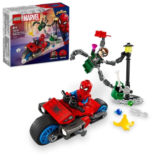 Lego Super Heroes 76275 Motorsykkeljakt: Spider-Man Mot Doc Ock