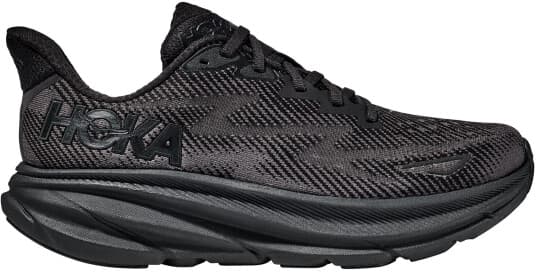 Hoka M Clifton 9 Wide Black/Black Black/Black 43 1/3