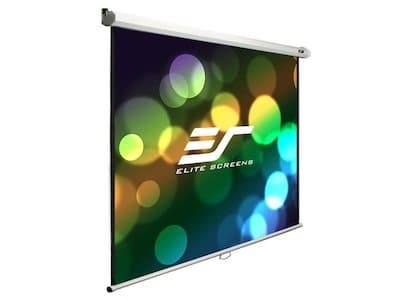 ELITE SCREENS 120IN M120XWH2 MANUAL PULL DOWN SCREEN 16:9 DUAL WALL CEILING INST