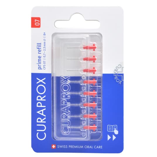 Curaprox Interdental Rengjøringsmidler - Prime Cps07 Tips Rød 8 Stk.