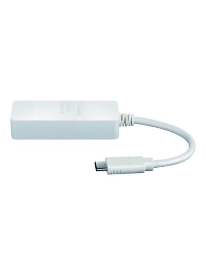 D-Link Dub-E130, Koblet Med Ledninger (Ikke Trådløs), Usb Type-C, Ethernet, 1000 Mbit/S, Hvit