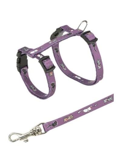 Trixie Junior Kitten harness with leash cat motif 2133 cm/8 mm 1.20 m - Assorted