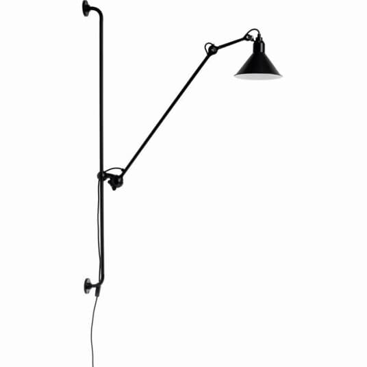 Lampe Gras N214 Vegglampe Matt Sort