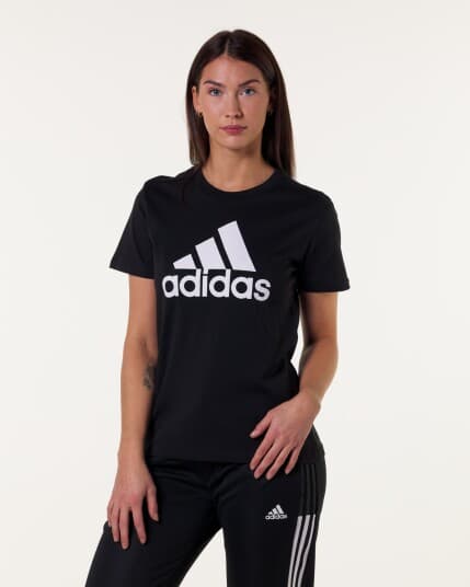 T-Skjorte For Kvinner Adidas Essentials Vanlig T-Skjorte Svart Gl0722