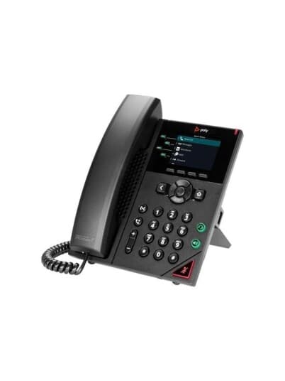 Poly Vvx 250 - Voip-Telefon - Treveis Anropskapasitet - Srtp, Sip, Sdp, Rtp - 4 Linjer - Svart