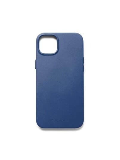 Mujjo Full Leather Case With Magsafe For Iphone 15 Plus - Monaco Blue