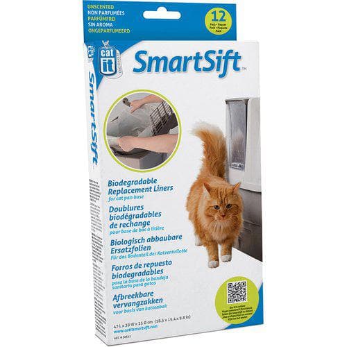 Catit - Biodegradable Replacement Liners (Top) Smart Sift 12St - (775.1074)