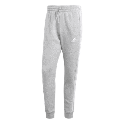 Adidas Essentials Fleece 3-Stripes Tapered Cuff Joggers, joggebukse, herre Grå L