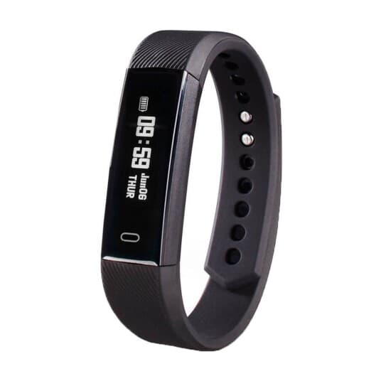 Hama "Fit Track 1900" - Svart - aktivitetssporer med armbånd - håndleddstørrelse: inntil 240 mm - display 0.86" - monokrom - Bluetooth - 19 g - svart