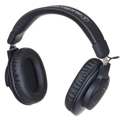 Audio-Technica Ath M20xbt - M Series - Hodetelefoner Med Mikrofon - Full Størrelse - Bluetooth - Trådløs, Kablet - 3,5 Mm Jakk - Svart