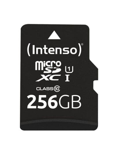 Intenso - Flashminnekort (Microsdxc Til Sd-Adapter Inkludert) - 256 Gb