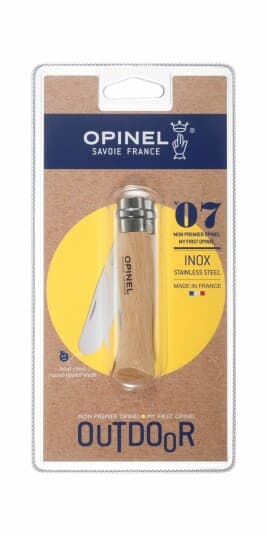 Opinel Pocket Knife No. 07 Carbon W. Wood Handle