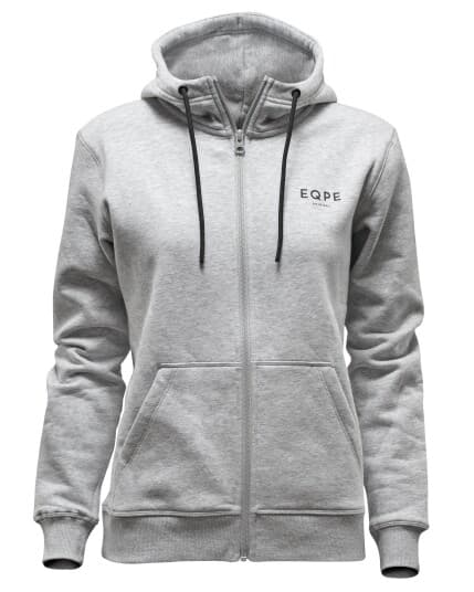 EQPE Slack Zip Hood W Grey Melange (S S)