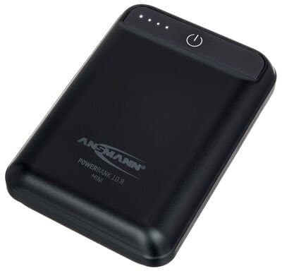 Ansmann Powerbank 10.8 Mini - Strømbank - 10000 Mah - 37 Wh - 2.4 A - 2 Utgangskontakter (Usb) - Svart