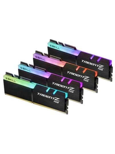 G.Skill Tridentz Rgb Series - Ddr4 - Sett - 64 Gb: 4 X 16 Gb - Dimm 288-Pin - 3600 Mhz / Pc4-28800 - Cl18 - 1.35 V - Ikke-Bufret - Ikke-Ecc