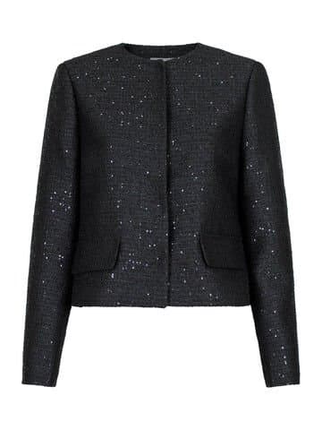 Neo Noir Helina Sequins Jacket - Black 34