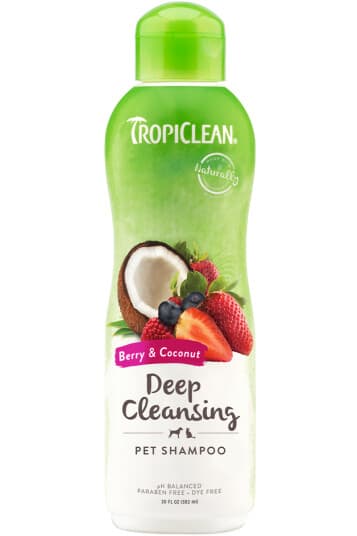 Tropiclean Shampoo Deep Cleaning, Bær&Kokos 355Ml.