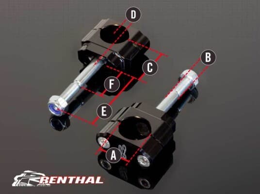 Renthal Styrefeste  R-Works Fatbar36 Svart