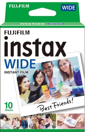 Fujifilm Instax Wide - Hurtigvirkende Fargefilm - Iso 800 - 10 Eksponeringer