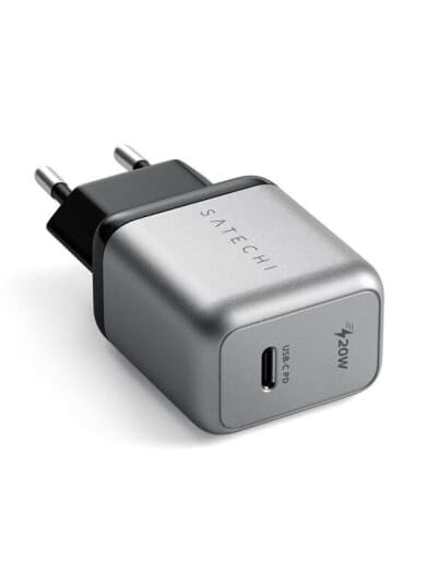 Satechi St-Uc20wcm - Strømadapter - 20 Watt - Pd (24 Pin Usb-C) - Romgrå - Europa