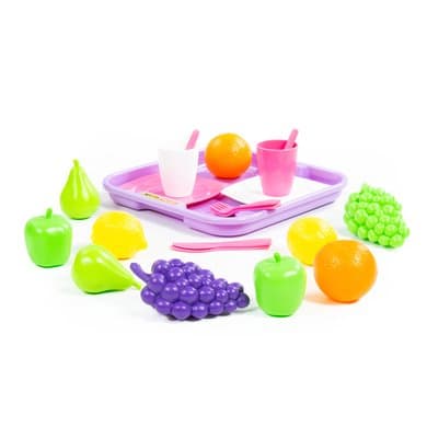 Polesie Polesie46970 Food Set-Kitchen World Toys-21-Pieces, Multi Colour