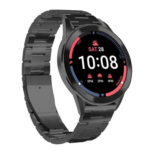 Puro Gw4metalblk, Klokkereim, Samsung, Galaxy Watch 4, Rustfritt Stål, 210 Mm, 75 Mm