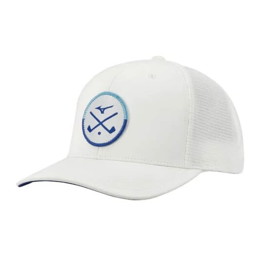 Mizuno Crossed Clubs Meshback Cap - White