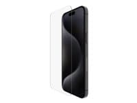 Belkin ScreenForce UltraGlass 2 - Skjermbeskyttelse for mobiltelefon - 9H, behandlet - glass - for Apple iPhone 15 Pro Max