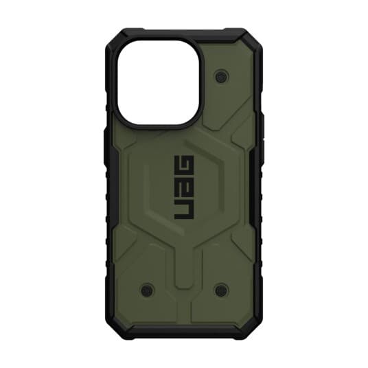 UAG Rugged Case for iPhone 14 Pro [6.1-in] - Pathfinder for MagSafe Olive - baksidedeksel for mobiltelefon