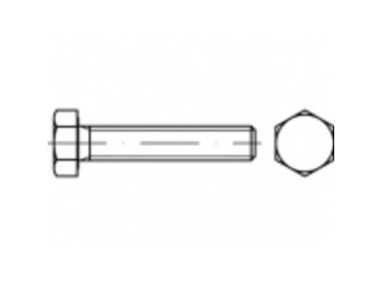 Toolcraft To-5406072 Sekskantsskrue M20 75 Mm Udvendig Sekskant 25 Stk