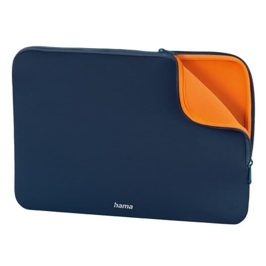 Hama "Neoprene" - Notebookhylster - 14.1" - Blå, Oransje