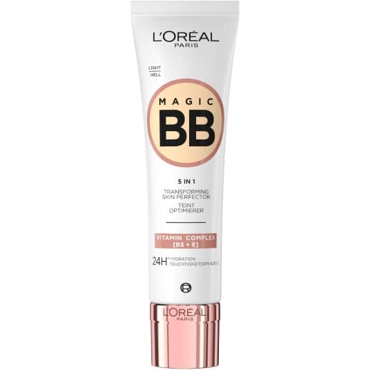 L’Oréal Paris Make-Up Designer Bb Coolream Cool''est Magicool 02 Light, Bb Krem, Fair, Lys, Unisex, Flere Hudtyper, Normal Hud, Motvirker Tretthetstegn, Fuktighets Krem, Beige