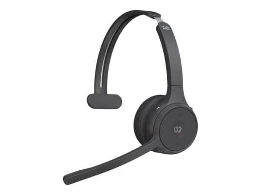 Cisco Headset 721 - Hodesett - On-Ear - Bluetooth - Trådløs - Karbon Sort - Cisco Webex Certified