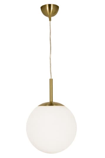 Aneta Lighting OPAL taklampe, Ø25, matt messing, 40W E27