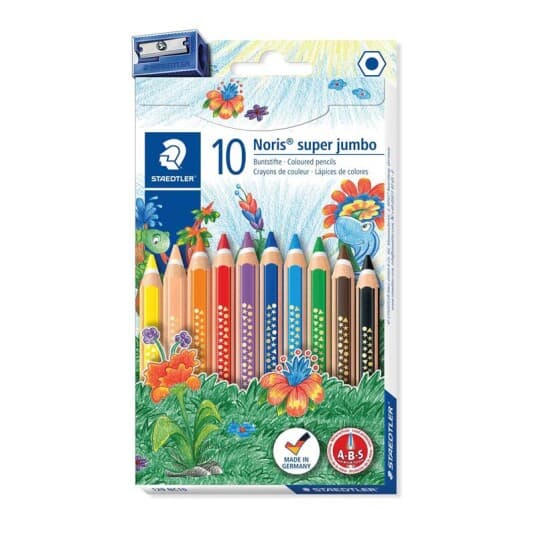 Staedtler Noris Club - Fargeblyant - Assorterte Farger - 6 Mm (En Pakke 10)