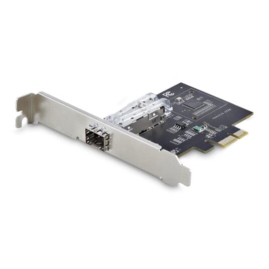 StarTech 1-Port GbE SFP Network Card, PCIe 2.1 x1, Intel I210-IS, 1GbE Controller, 1000BASE Copper/Fiber Optic, Single-Port Gigabit Ethernet NIC,