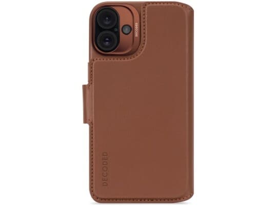 Decoded Decoded Leather Detachable Wallet, Tan - Iphone 16 Plus