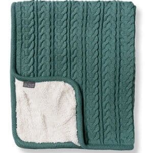 VINTER& BLOOM Snuggle teppe Cuddly Misty Green