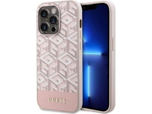 Guess Etui Guess Guhmp14xhgcfsep Apple Iphone 14 Pro Max Różowy/Pink Hard Case Gcube Stripes Magsafe