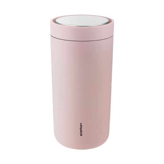 Stelton To Go Click Steel termoskopp 0,4 liter, soft rose