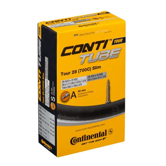 Continental Tour Tube Slim (28-37X622)/(32-630) Presta (Removable Core) 42 Mm Butyl