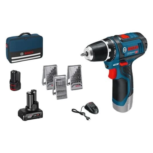 Bosch Gsr 12V-15 Professional, Boremaskin Med Pistolgrep, 1 Cm, 1300 Rpm, 1,9 Cm, 1 Cm, 1 Mm