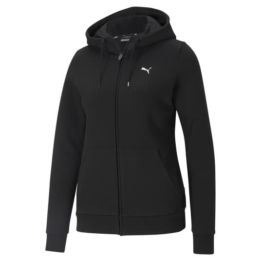 Puma ESS Small Logo Full-Zip Hoodie FL, hettegenser dame Svart L