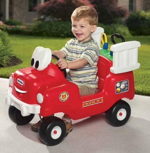 Little Tikes Spray & Rescue Fire Truck, 1,5 År, 4 Hjul, Plast, Sort, Rød, Hvit