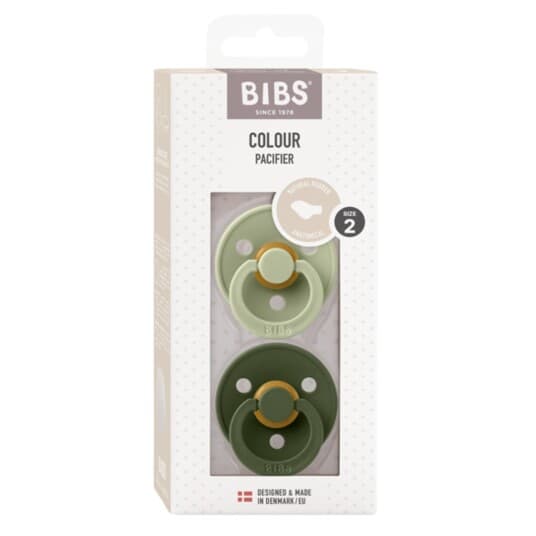 BIBS® Smokk Infinity 6-18 måneder Sage & Hunter Green 2 stk.